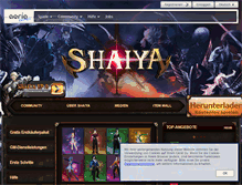Tablet Screenshot of de.shaiya.aeriagames.com